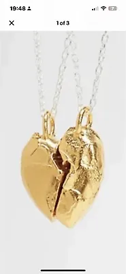 ALIGHIERI  The Unbreakable Bond Necklace Set 24k Gold Plated Pendant • £190