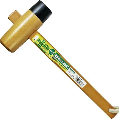 Japanese Sun UP Carpenter Wood & Rubber Hammer Mallet Kiduchi Tool 45mm GW-45 • $24.21