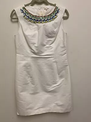 NWT Shoshanna White Beaded Sheath Dress Size 8 • $20