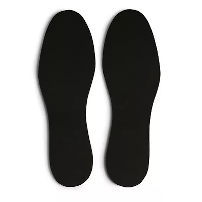 Memory Foam Insoles Poron Soft Shoe Black Inner Soles Orthopaedic Anti Fungal UK • £11.95