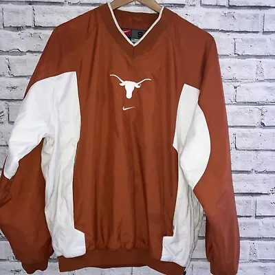 £10 • Buy Vintage Nike Texas Rangers Long Sleeve Vintage Brown Track Football Top Medium