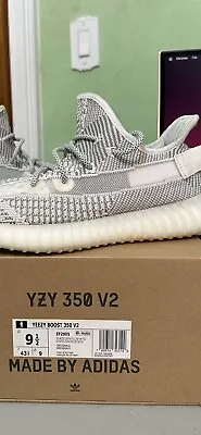 Adidas Yeezy Boost 350 V2 Static Non-Reflective White OG Size 9.5 Rare Clean  • $174.99