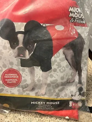 NWT Disney Mickey Mouse Pet Halloween Apparel Size LARGE Dog Costume • $12
