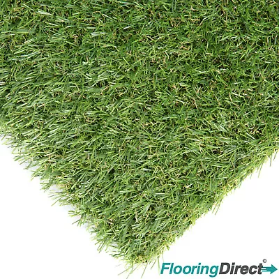 £0.99 • Buy Artificial Grass Cromford 20mm Green Garden Realistic Fake Lawn Astro Turf CHEAP
