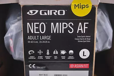 Giro Neo MIPS Asian Fit Ski Helmet - Snowboard Helmet For ADULT LARGE 59-62.5CM • $74