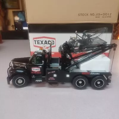 Rare 1960 BLACK TEXACO B MACK WRECKER / TOW TRUCK First GEAR  1:25 MIB  • $62