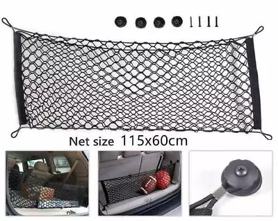 Elasticated Nylon Car Trunk Boot Storage Luggage Organiser Cargo Net Tidy Mesh • $21.59