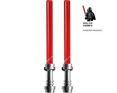 2 X Official Lego - Star Wars Lightsabers - Metallic / Trans Red - Fast - New • £2.49