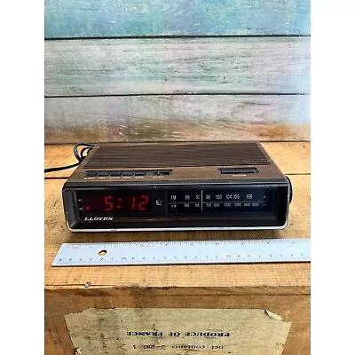 Vintage Lloyd's J274A Clock Radio - Clock Works! (radio Does Not) • $15