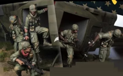 $35.99 • Buy 1/35 Resin Figure Model 5 US Soldiers NO Helicopter Marines Vietnam War Unpaint