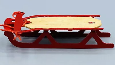Miniature Dollhouse Red Sled • $4.50