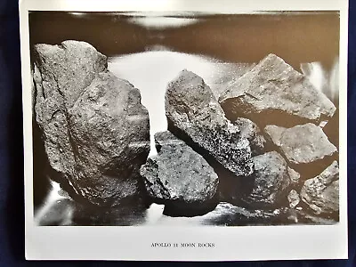 Official 8X10 NASA Litho  Apollo 11 Moon Rocks  MSCL-56 • $45