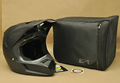 $299.99 • Buy New NWT Fox Racing V3 Carbon Matte MX Offroad Helmet Matte Black & Padded Bag