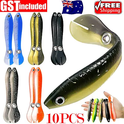 10 Pcs Soft Fishing Lures Fake Bait Bionic Fishing Lure Saltwater & Freshwater • $7.99