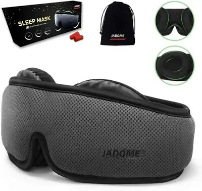 $9.49 • Buy Travel 3D Eye Mask Ear Plug Sleep Soft Shade Cover Rest Relax Sleeping Blindfold