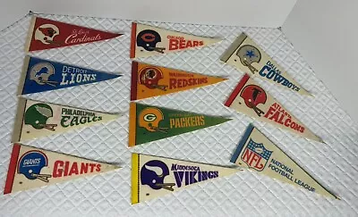 Vintage NFL Football Mini Pennants 9x4  Many Teams • $7.99
