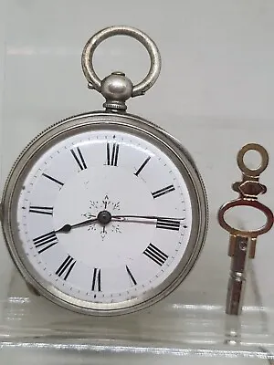 £40 • Buy Antique Solid Silver Ladies Pocket Watch C1900 W/O Ref2514
