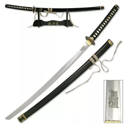 Kill Bill Bride's Sword Replica Movie Katana Lion Engraved Blade W Display Stand • $49.95