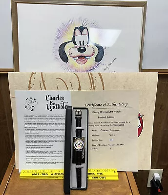 Disney Artist Goofy Art - Watch From Disneyland By Charles Landholm LE 9/50 • $250