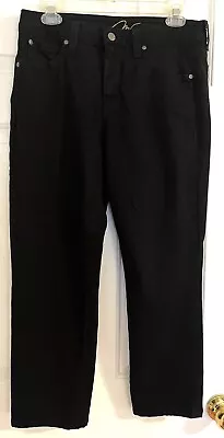 Miracle Body Tapered Black Denim Jeans Women's 5-Pocket Size 10 • $16