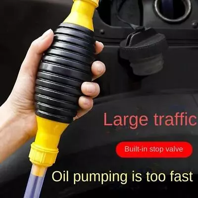 Hand Fuel Pump Car Tank Sucker Oil Transfer Pump Liquid Manual Fuel Saver • $9.99