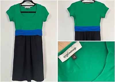 ANGEL MATERNITY Dress - Black Green & Blue - Size XS - EUC • $15