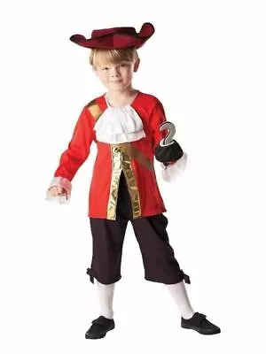 Captain Hook Peter Pan Deluxe Boy's Costume Children Kids Fancy Dress Up Outfit • $49.90