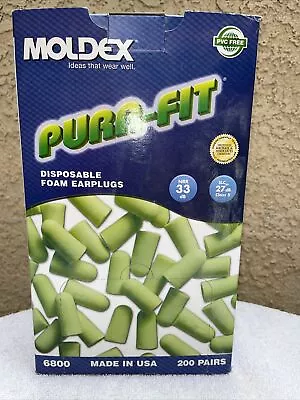 Moldex Pura-Fit Polyurethane Foam Earplug - 200 Pieces • $20