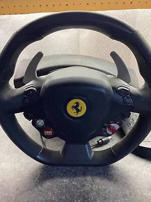 Thrustmaster Ferrari 458RW XBOX 360 V4 Racing Steering WheelW/pedals • $49.99