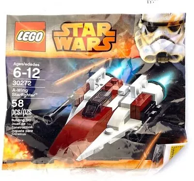 LEGO Star Wars: A-wing Starfighter (30272) Polybag Retired Rare Set NEW & SEALED • $8.99