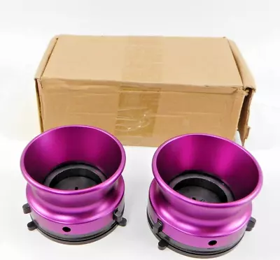 Aluminum Pair NAB Hub Adapters 10 Inch Opener Loading Device Reel To Reel Purple • $28.95