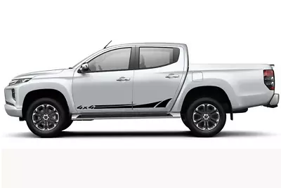 Graphics Side Stripe Decal Sticker Kit For Mitsubishi L200 Ranger Navara Hilux  • $37.59