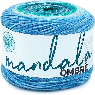 Lion Brand Yarn Company Mandala Ombre Yarn Mantra One Skein • £21.55