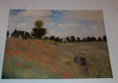 Masterpiece 13.5 X10  #6 Wild Poppies Coquelicots By Claude Monet • $19.59