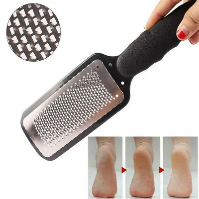 Foot File Hard Dead Skin Callus Remover Rasp Scraper Dead Skin Scrubber Black • £3.95