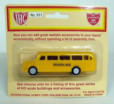 IHC 1/87 HO Scale - 911 1940'S Style Bus School Bus Sealed On Card Model Bus • £19.99