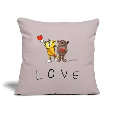 Janosch Bear Tiger Love Love Pillowcase 45 X 45 Cm • £17.88