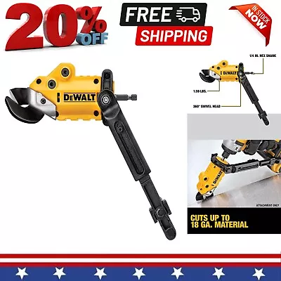 DEWALT Metal Shear/Cutter Drill Attachment 18GA Material 360* Pivoting Head • $59.99