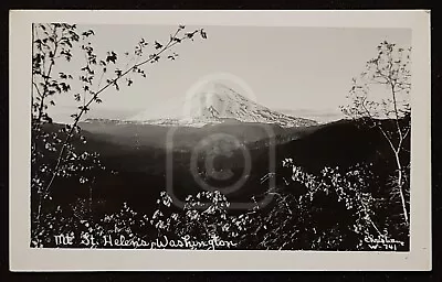 Scarce RPPC Of Mt. St. Helens From Ridgeline Washington. C 1940's  • $13.95