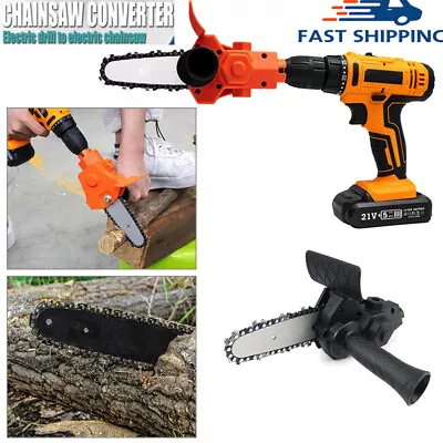 $19.90 • Buy Conversion Electric Drill To Electric Chain Saw Head Attachment Portable Tool