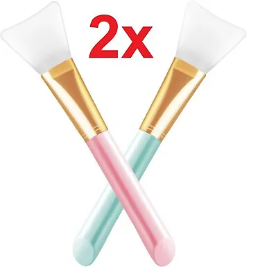  2 Pack Silicone Face Mask Brush Hairless Silicone Cosmetic Scrapers  • £2.99