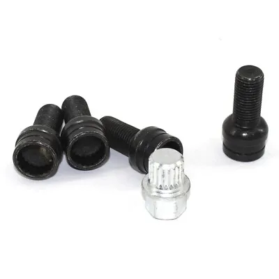 New Car Wheel Bolt Lock Lug Nut Set W/ Key For Golf Jetta Beetle Passat Audi 4+1 • $17.20