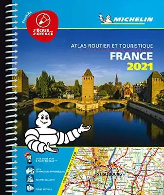 France 2021 -Tourist & Motoring Atlas A4 Laminated Spiral: Tourist & Motoring At • £9.78