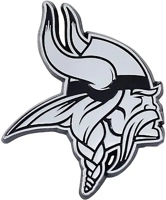 Minnesota Vikings Premium Solid Metal Raised Auto Emblem Shape Cut Adhesive... • $15.79