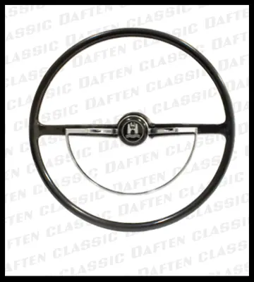 1963-71 VW Squareback Black Steering Wheel W/ Horn Volkswagen Type 3 113415651A • $375