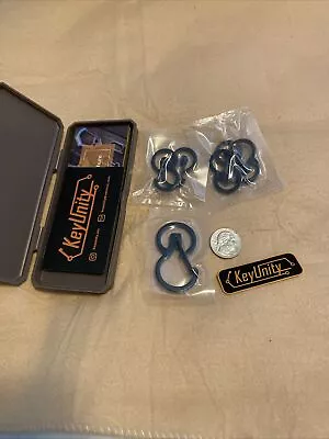  KeyUnity KS04 Black Carabiner Mini Clips Key Holder Organizer • $9.99