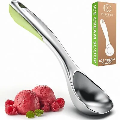 Oliver's Kitchen ® Ice Cream Scoop - Premium Stainless Steel Heavy Duty Scoop • £12.99