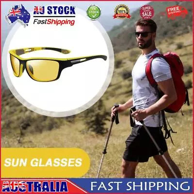 Polarized Sunglasses Men Women Driving Cycling Night Vision Glasses (D) AU • $12.19