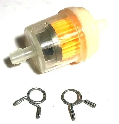 Inline Magnetic Fuel Filter 1/4  5mm 6mm With Clamps For Yamaha Motorcycle • $8.95