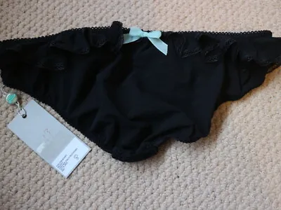 Made By Niki Black Cascade Knickers In Size 8 NWTs • £8